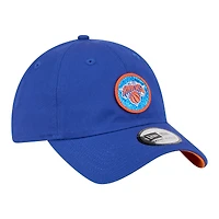 Casquette New Era bleue à paillettes New York Knicks pour femme, style classique décontracté et ajustable