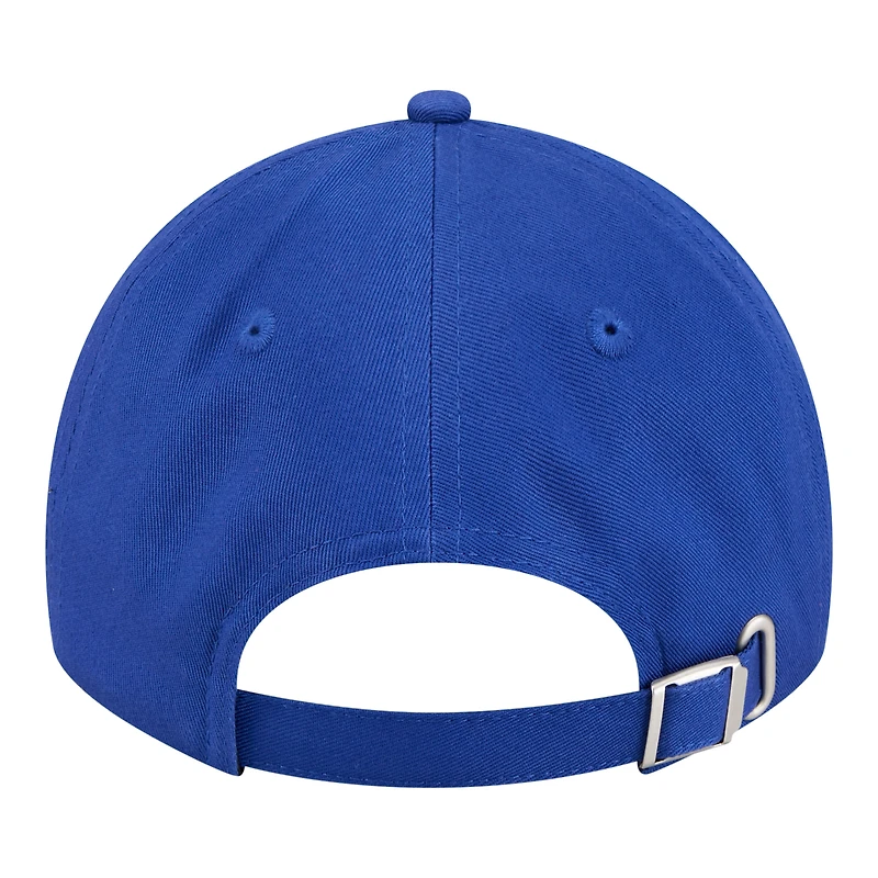 Casquette New Era bleue à paillettes New York Knicks pour femme, style classique décontracté et ajustable