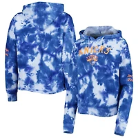 Sweat à capuche et imprimé tie-dye en coton brossé New York Knicks Era pour femme