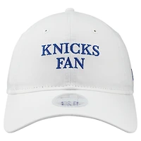 Women's New Era White New York Knicks Team Fan 9TWENTY Adjustable Hat