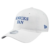 Women's New Era White New York Knicks Team Fan 9TWENTY Adjustable Hat