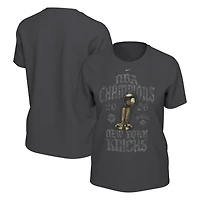 Women's Nike Anthracite New York Knicks 2026 NBA Finals Champions Limited Edition Locker Room T-Shirt