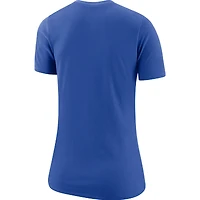 T-shirt Nike bleu pour femme New York Knicks « La ville ne dort jamais »