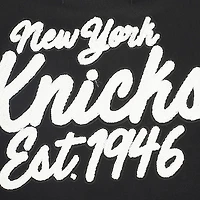 Women's Pro Standard Black New York Knicks Paint The City Cropped Pullover Sweatshirt