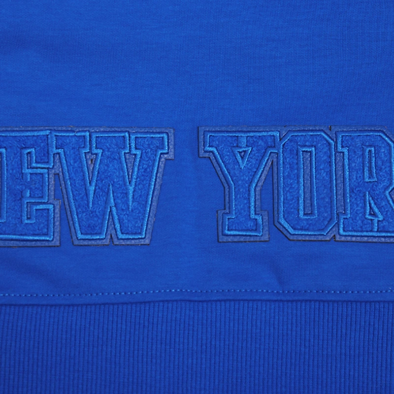 Women's Pro Standard Blue New York Knicks Triple Tonal Full-Zip Hoodie