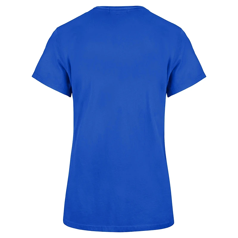 Women's Profile Blue New York Knicks Plus Sweep V-Neck T-Shirt