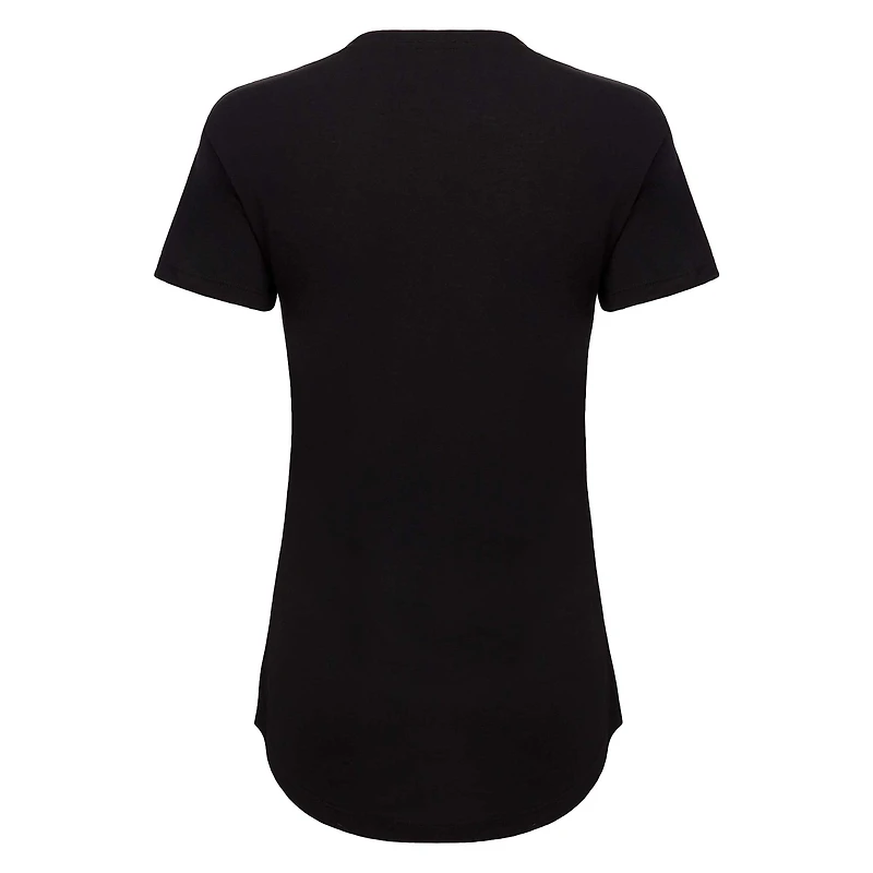 Women's Sportiqe Black New York Knicks Phoebe Super Soft Tri-Blend T-Shirt