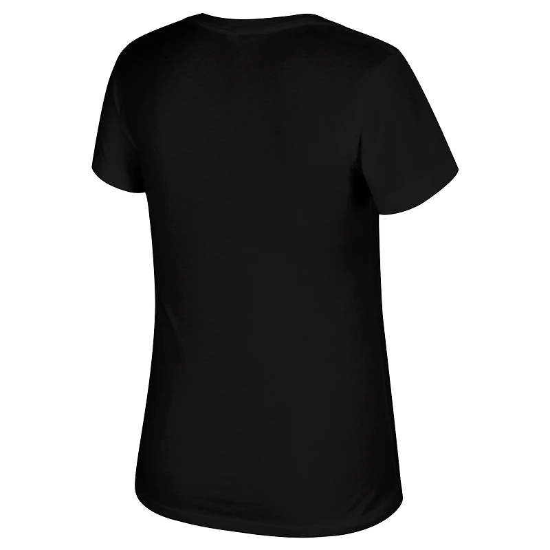 Women's Stadium Essentials Black New York Knicks 2026 NBA Finals Champions State V-Neck T-Shirt