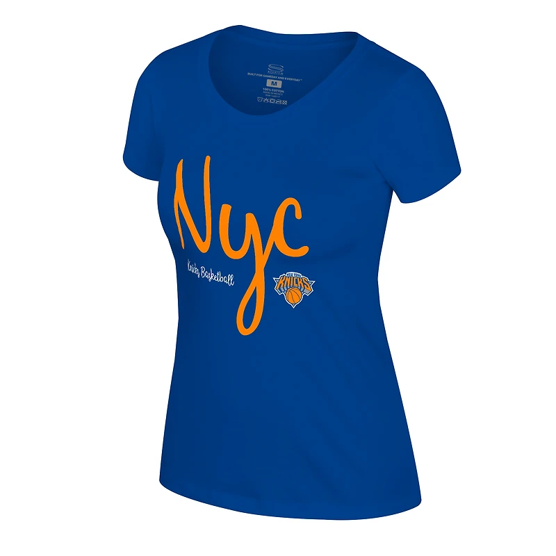 Women's Stadium Essentials Blue New York Knicks Third Quarter T-Shirt