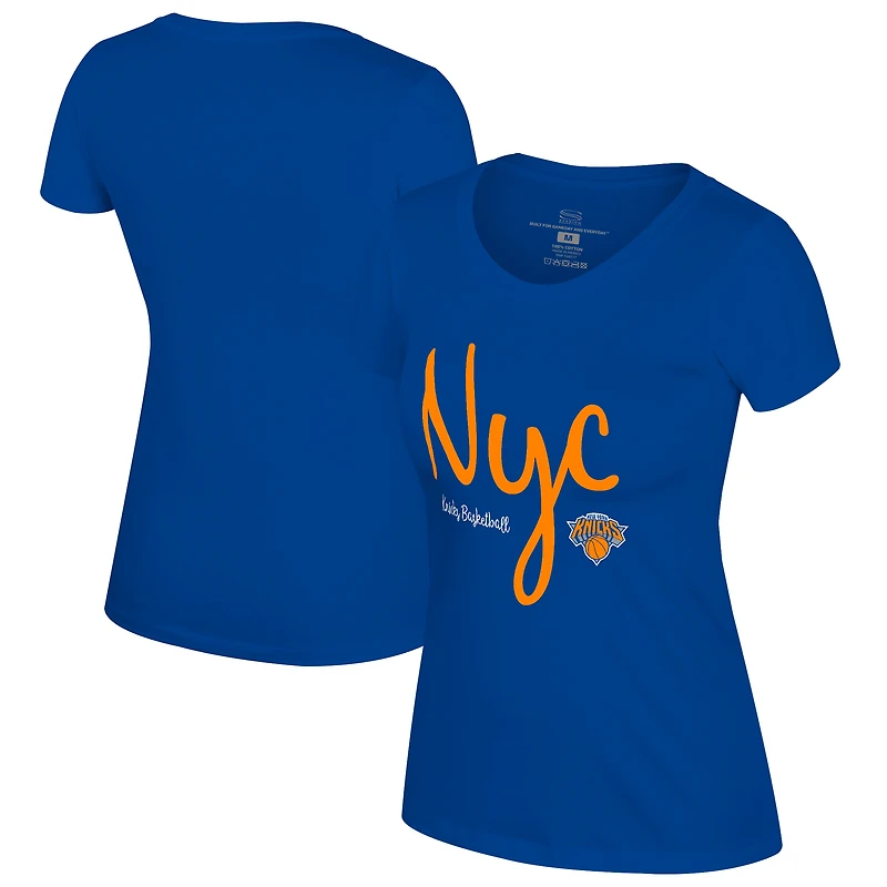 Women's Stadium Essentials Blue New York Knicks Third Quarter T-Shirt