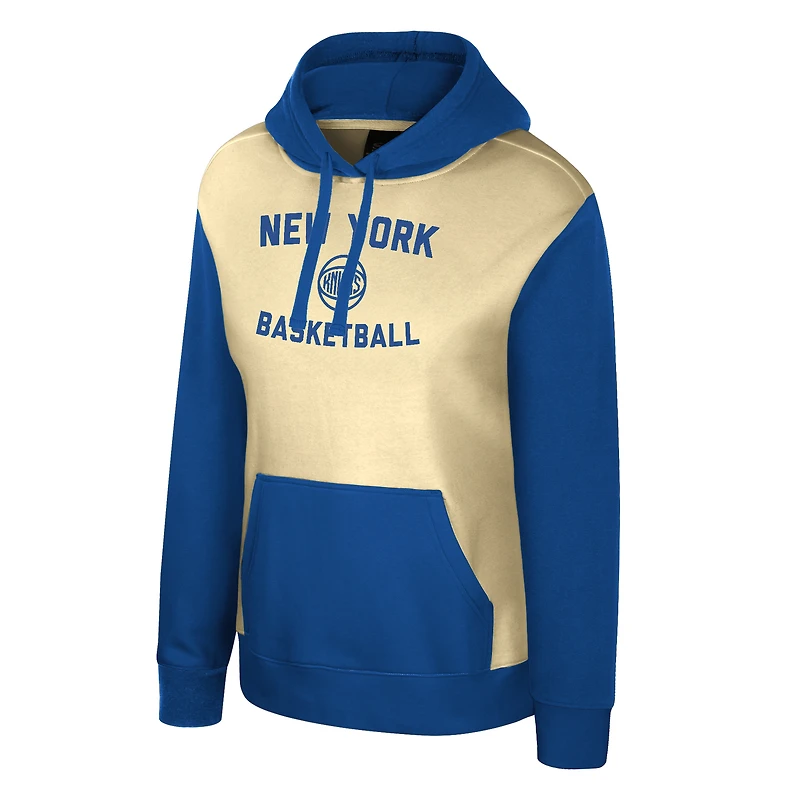 Sweat à capuche crème Stadium Essentials pour femme, New York Knicks Rafters Road Trip