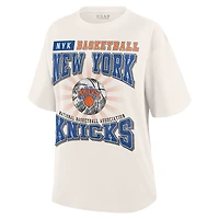 T-shirt boyfriend crème New York Knicks Ball pour femme WEAR by Erin Andrews