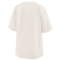 Women's WEAR by Erin Andrews Cream New York Knicks Ball Boyfriend T-Shirt