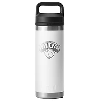 YETI White New York Knicks 18oz. Rambler Chug Water Bottle