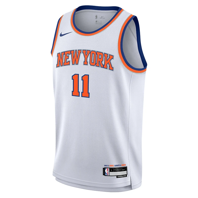 Youth Nike Jalen Brunson White New York Knicks Association Swingman Jersey