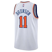 Youth Nike Jalen Brunson White New York Knicks Association Swingman Jersey