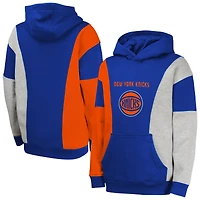 Sweat à capuche bleu pour jeunes New York Knicks Ace the Hole