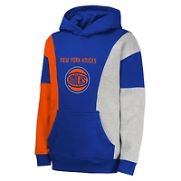 Sweat à capuche bleu pour jeunes New York Knicks Ace the Hole