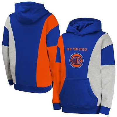 Sweat à capuche bleu pour jeunes New York Knicks Ace the Hole