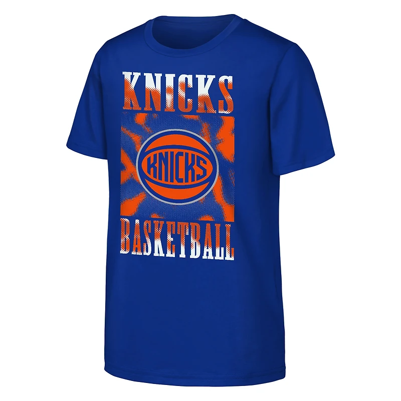 Youth  Blue New York Knicks Garage Hero T-Shirt