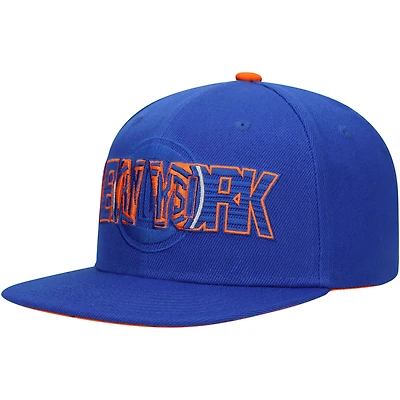 Youth Blue New York Knicks Lifestyle Wordmark - Snapback Hat