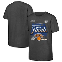 Youth Fanatics Charcoal New York Knicks 2026 NBA Eastern Conference Champions Authentic Locker Room T-Shirt