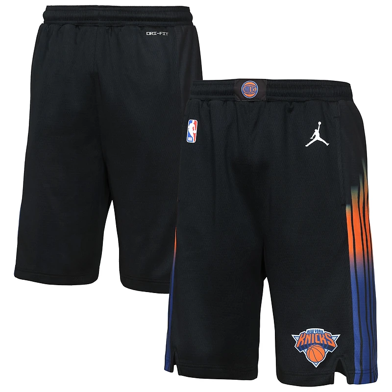 Short Swingman Jordan Brand noir New York Knicks Authentic Statement Edition pour jeunes
