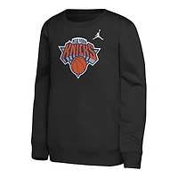 Youth Jordan Brand Black New York Knicks Courtside Statement Edition Sweatshirt