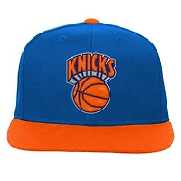Youth Mitchell & Ness  Blue/Orange New York Knicks Two-Tone Snapback Hat