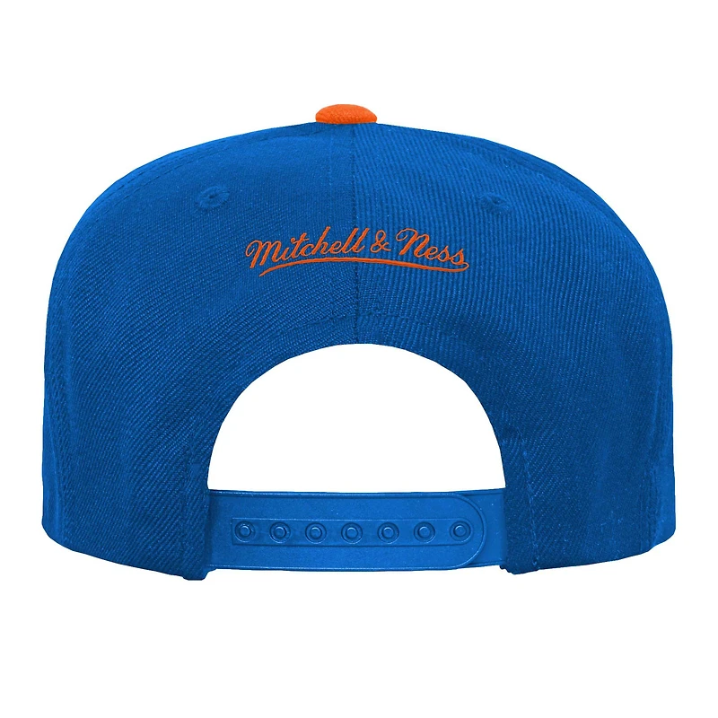 Youth Mitchell & Ness  Blue/Orange New York Knicks Two-Tone Snapback Hat