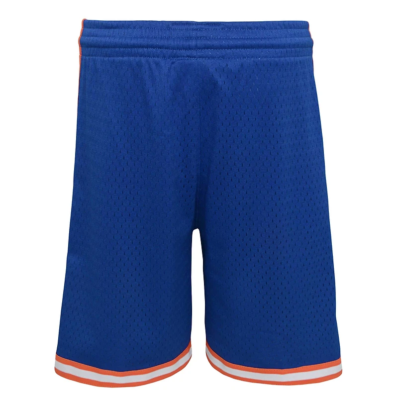 Youth Mitchell & Ness Blue New York Knicks Hardwood Classics Swingman Shorts