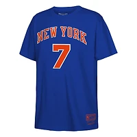 Youth Mitchell & Ness Carmelo Anthony Blue New York Knicks Hardwood Classics Name Number T-Shirt