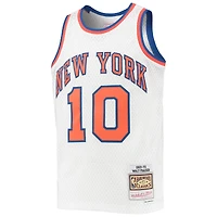 Jeunesse Mitchell & Ness Walt Frazier blanc New York Knicks 1969-70 Hardwood Classics Swingman Jersey