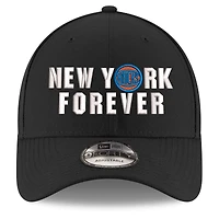 Youth New Era  Black New York Knicks New York Forever Adjustable Hat