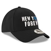 Casquette ajustable New Era noire New York Knicks New York Forever pour jeunes