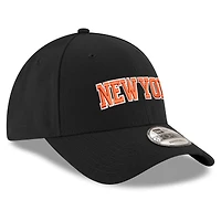 Youth New Era  Black New York Knicks Wordmark Adjustable Hat
