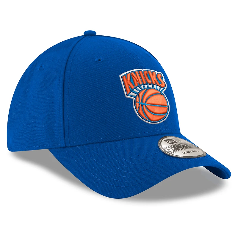 Youth New Era Blue New York Knicks Basketball Logo Adjustable Hat