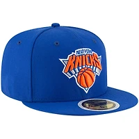 Casquette ajustée New Era bleue pour jeunes, couleurs officielles des York Knicks, modèle 59FIFTY.