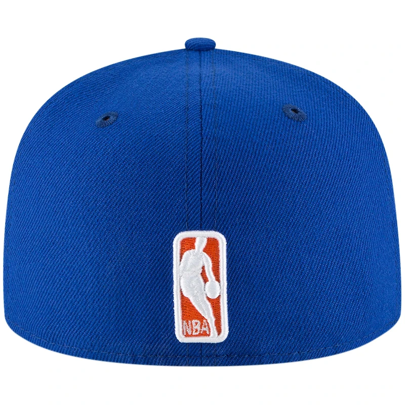 Casquette ajustée New Era bleue pour jeunes, couleurs officielles des York Knicks, modèle 59FIFTY.