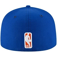 Casquette ajustée New Era bleue pour jeunes, couleurs officielles des York Knicks, modèle 59FIFTY.