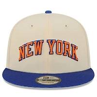 Casquette snapback New Era crème New York Knicks 2025/26 City Edition 9FIFTY pour jeunes