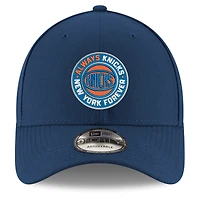 Youth New Era  Navy New York Knicks New York Forever Adjustable Hat