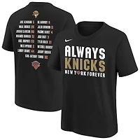Baskets Nike noires pour jeunes des New York Knicks, champions finales NBA 2026
