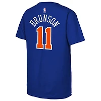 Youth Nike Jalen Brunson Blue New York Knicks 2026 NBA Finals Name & Number T-Shirt