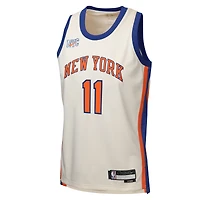 Youth Nike Jalen Brunson Cream New York Knicks 2025/26 City Edition Swingman Jersey