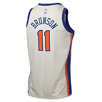 Youth Nike Jalen Brunson Cream New York Knicks 2025/26 City Edition Swingman Jersey