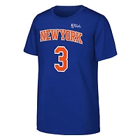 Youth Nike Josh Hart Blue New York Knicks 2026 NBA Finals Name & Number T-Shirt