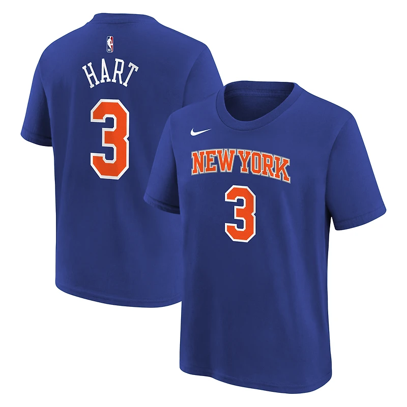 Youth Nike Josh Hart White New York Knicks Association Name & Number T-Shirt