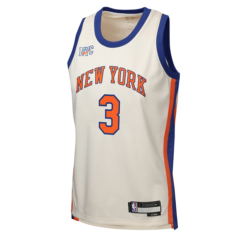 Maillot Swingman Nike Josh Hart crème New York Knicks 2025/26 City Edition pour enfant