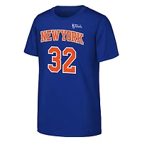 Youth Nike Karl-Anthony Towns Blue New York Knicks 2026 NBA Finals Name & Number T-Shirt